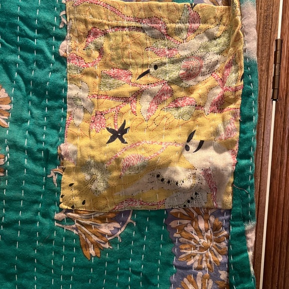 Kantha Patchwork Bell Bottom Overalls - Picture 6 of 9